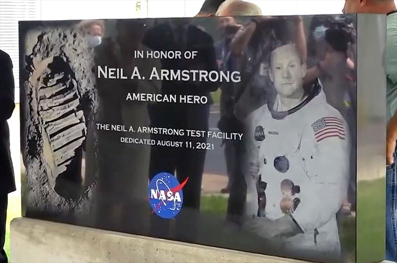 NASA dedicates Ohio test facility for first moonwalker Neil Armstrong