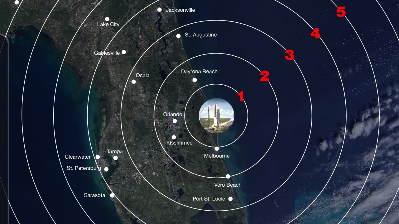 NASA's nighttime Artemis 1 moon rocket launch will light up Florida's coast (visibility map)