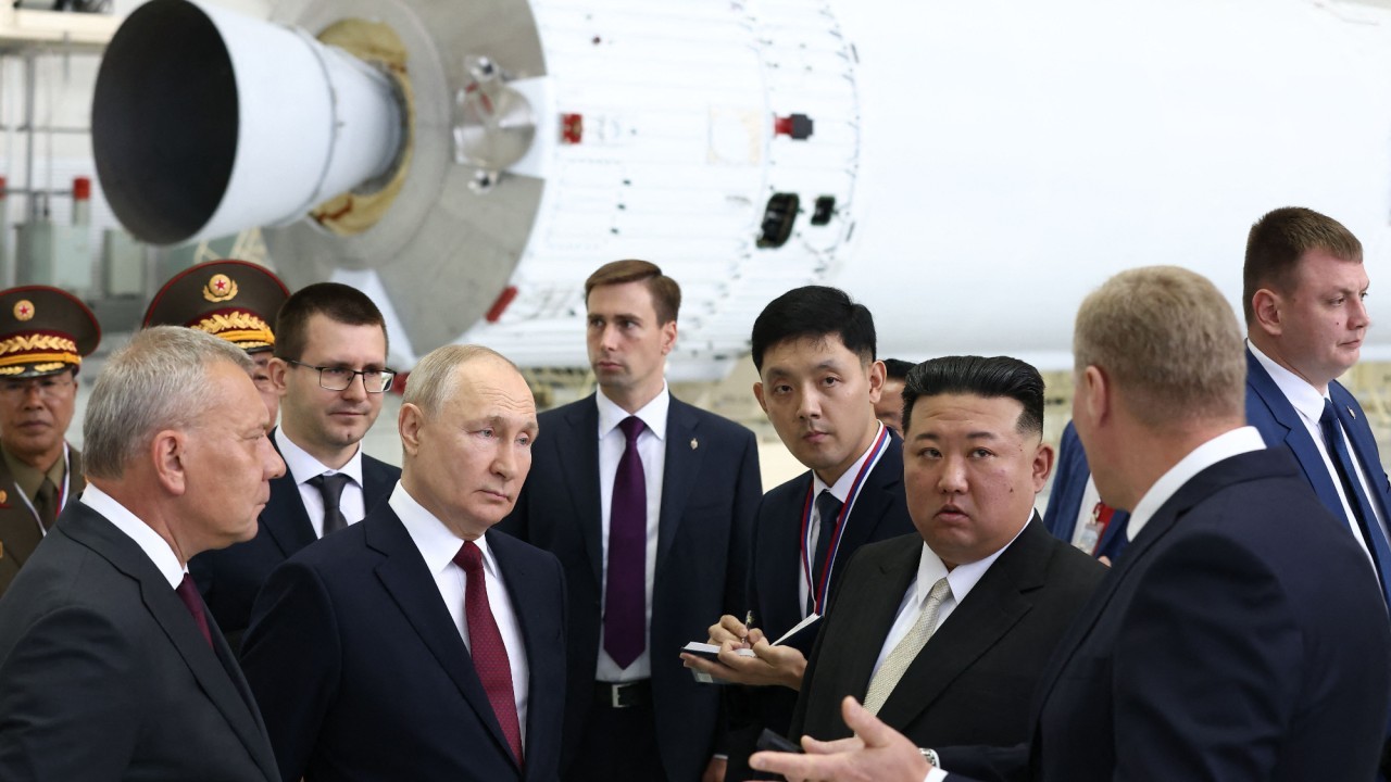 Vladimir Putin meets North Korea's Kim Jong-un at Russia's Vostochny Cosmodrome spaceport for 5-hour summit