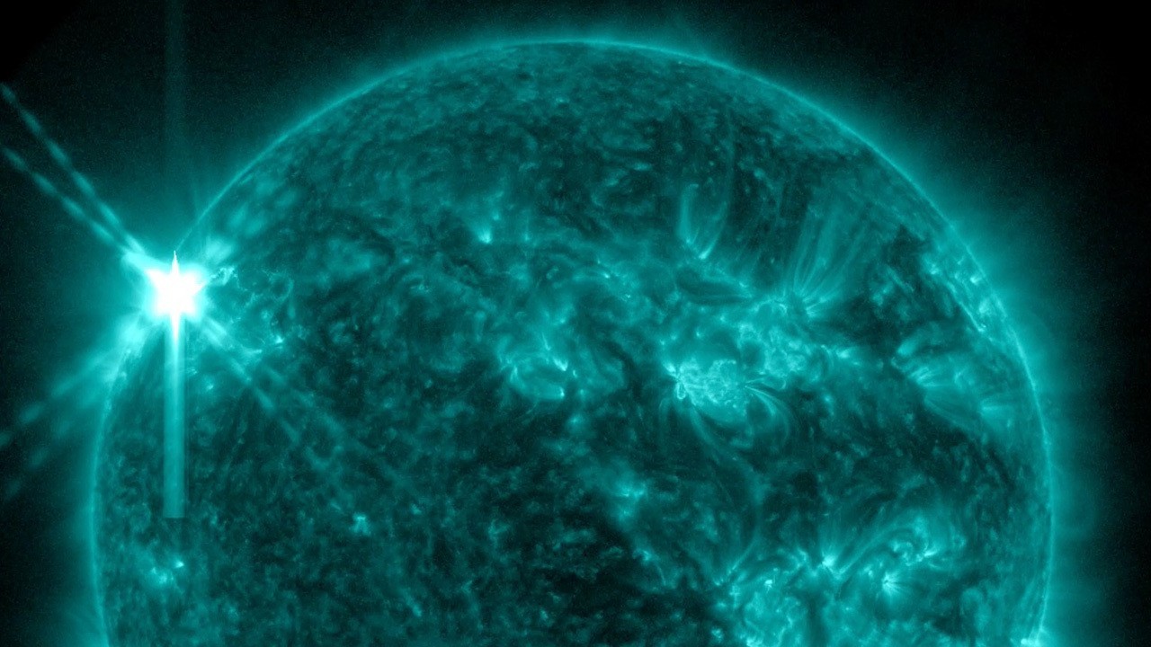 Sun unleashes massive X2class solar flare during storm