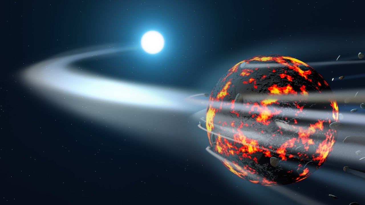 Vaporized asteroids suggest planets and stars form at the same time