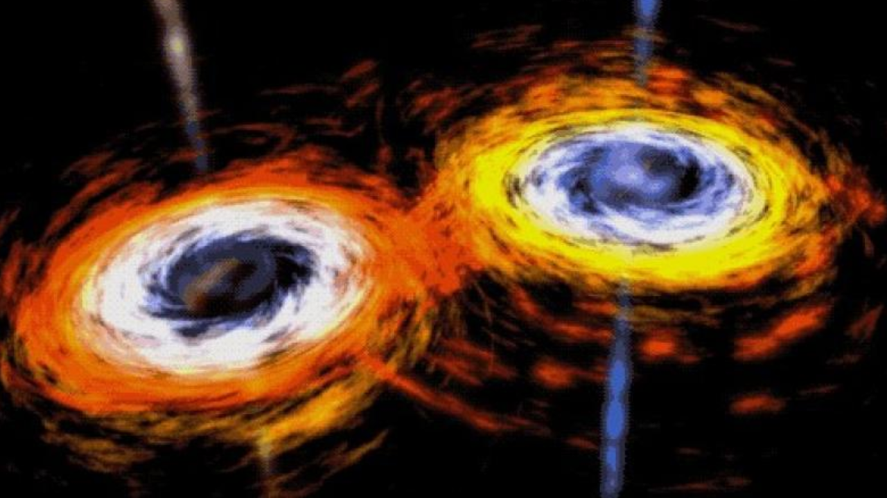 Quasars are 'cosmic signposts' pointing to rare supermassive black hole pairs