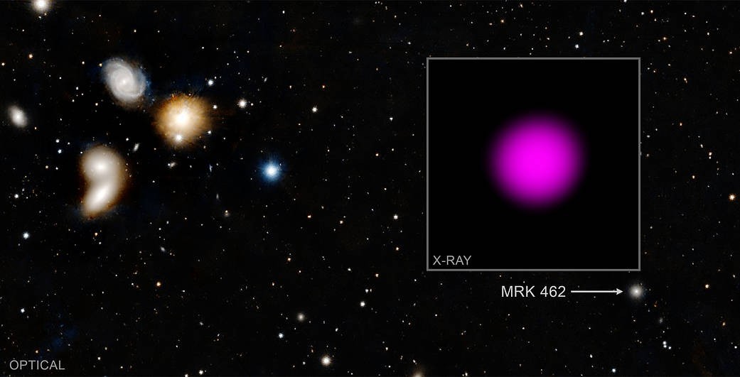 'Mini' monster black hole discovered hiding in a dwarf galaxy