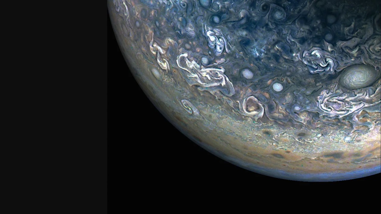 Jupiter's surreal clouds swirl in new van Gogh-esque view from NASA's Juno probe (photo)