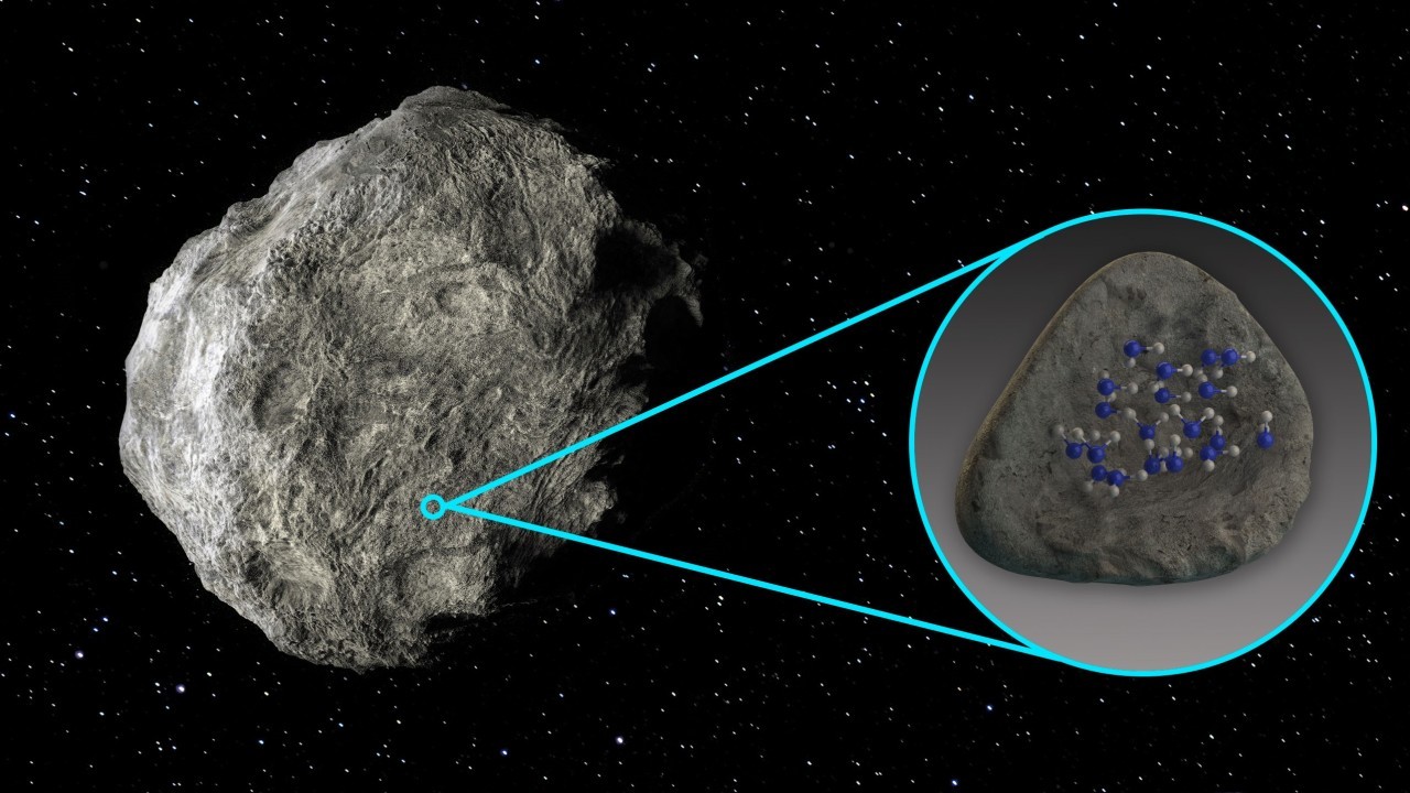 Water found on the surface of an asteroid for the 1st time ever