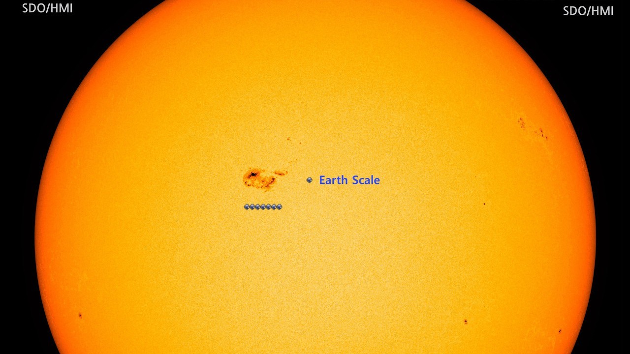 You can see a huge sunspot 7 times wider than Earth right now — but be careful!