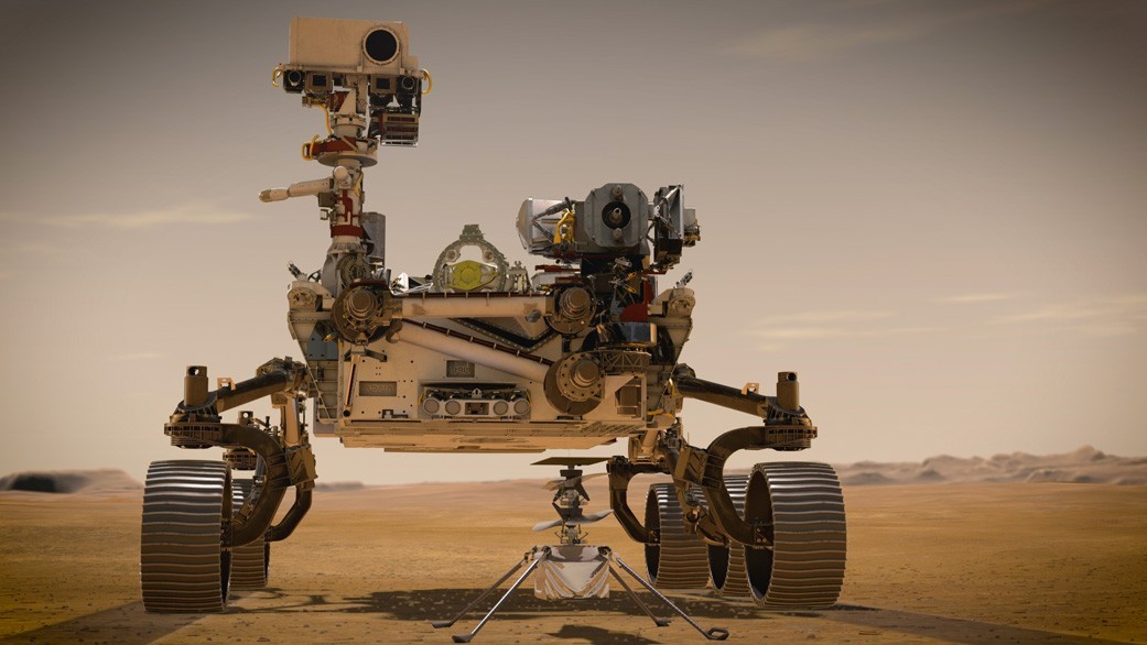 'Twins' of NASA's Perseverance Mars rover and Ingenuity helicopter are touring the US