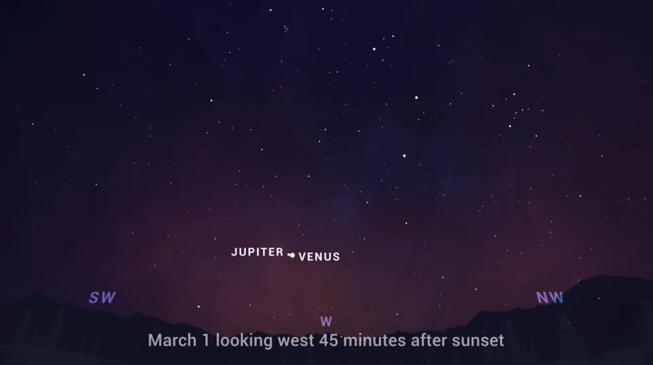 Don't miss Venus and Jupiter shine super close in the night sky. They won't be closer until 2032!