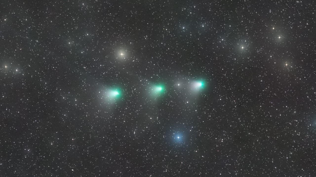 See '3 days in the life' of gorgeous green comet as it heads towards Earth (photo)