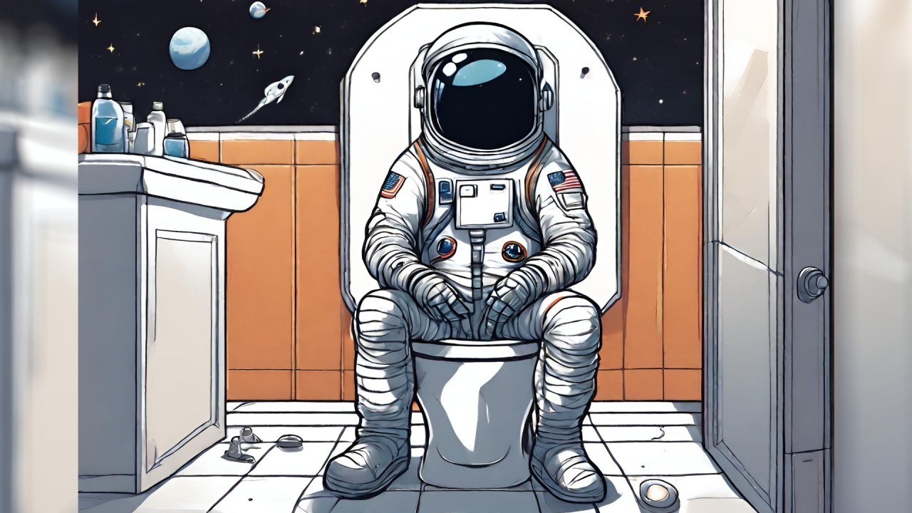 How do astronauts use the bathroom in space?