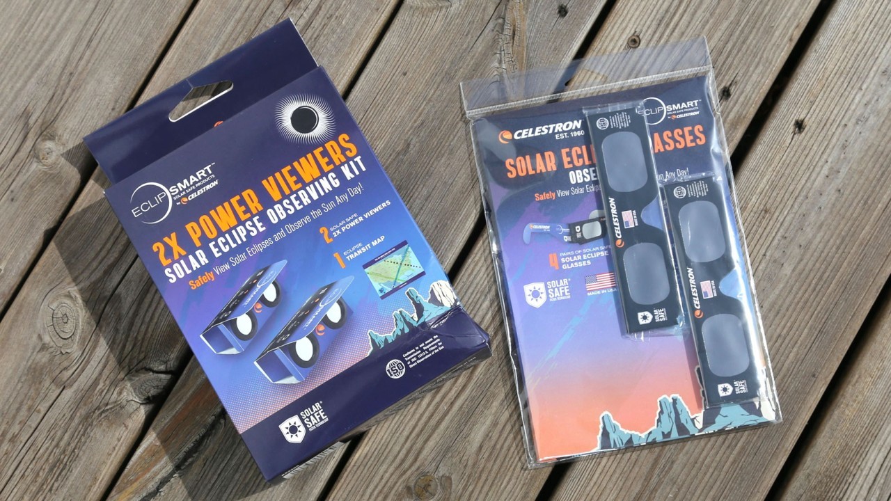 Celestron EclipSmart 2x Power Viewers Solar Eclipse and Solar Eclipse Glasses Observing Kit review