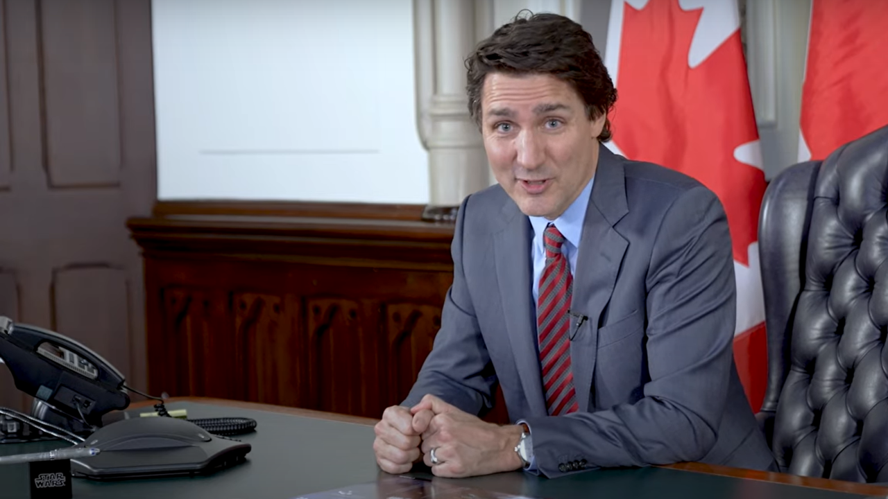 Canadian leader Justin Trudeau 'geeking out' over Artemis 2 moon announcement