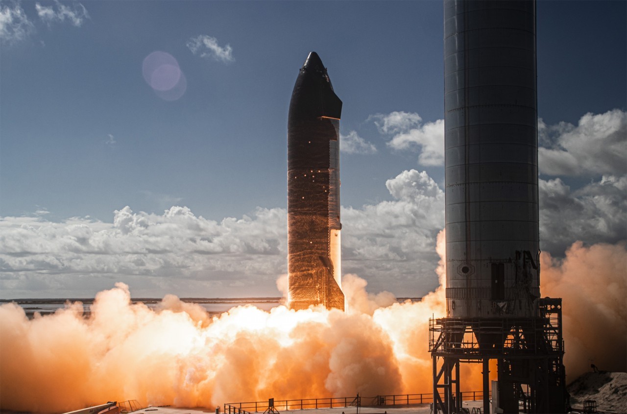 SpaceX shows off epic photo of Starship SN20 engine test